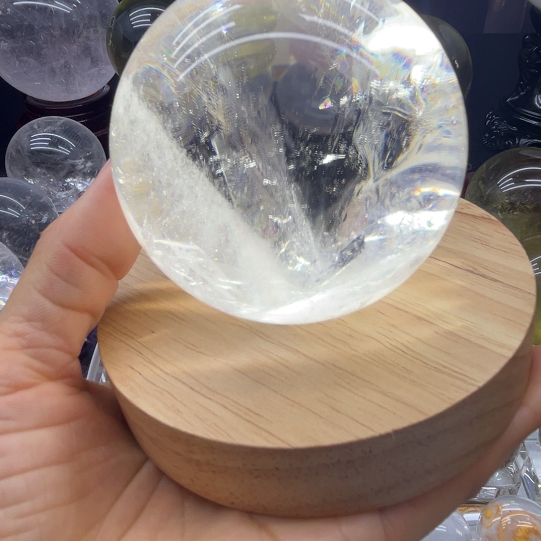 水晶未镶嵌珠宝半成品6.14公分