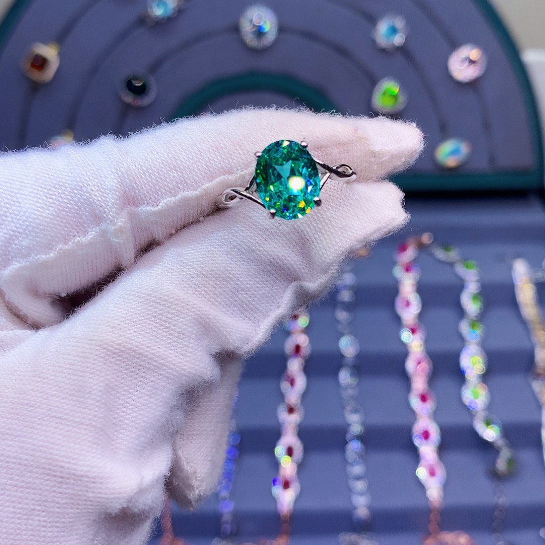 托帕石戒指银S925镶嵌