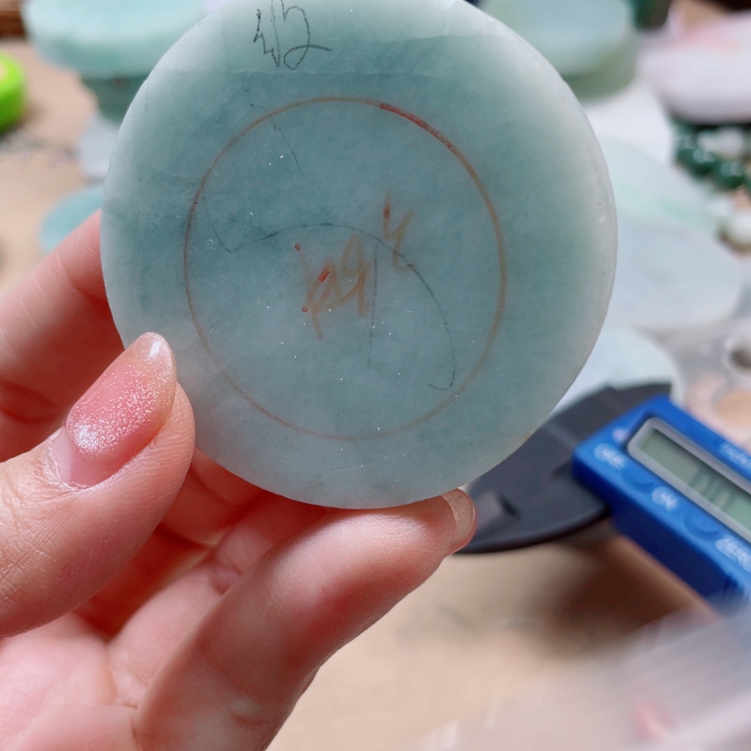 翡翠未镶嵌颈饰459……