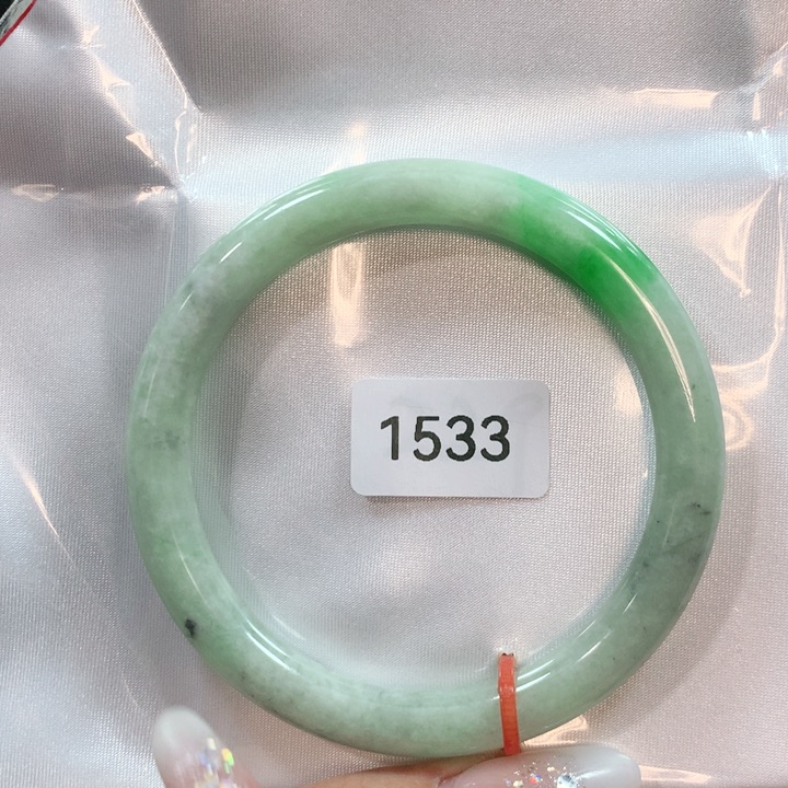 翡翠手镯未镶嵌天然翡翠手镯57