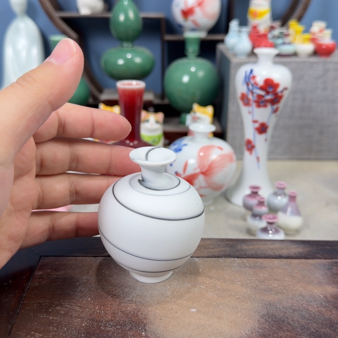 陶瓷手工小花器摆件