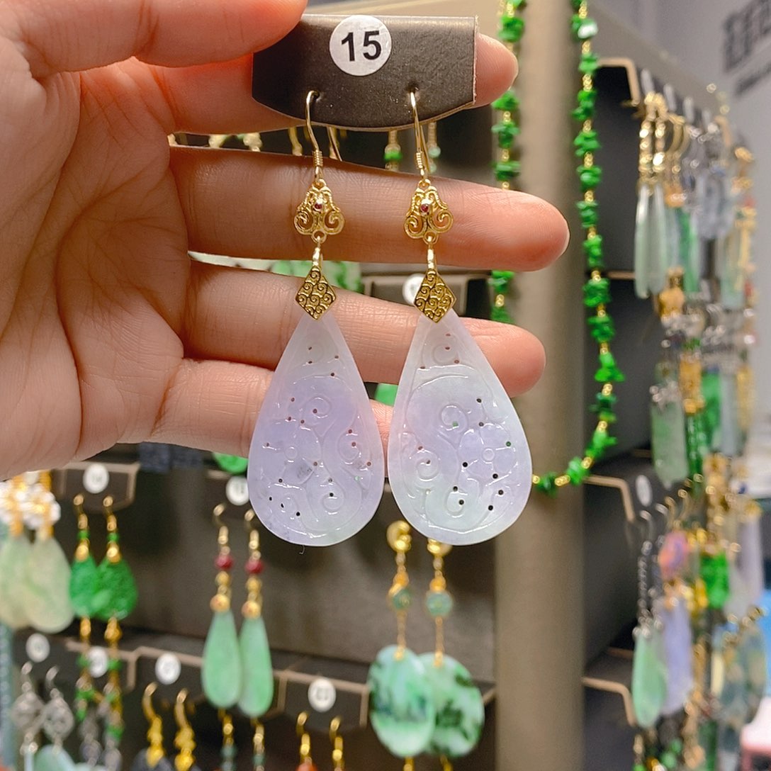 未镶嵌翡翠耳饰翡翠