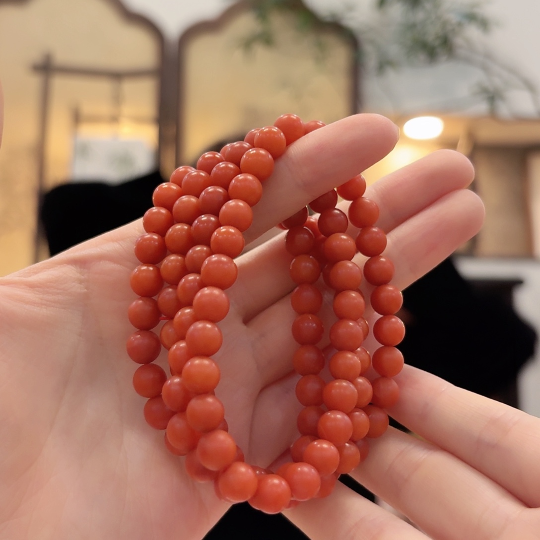 南红玛瑙未镶嵌颈饰