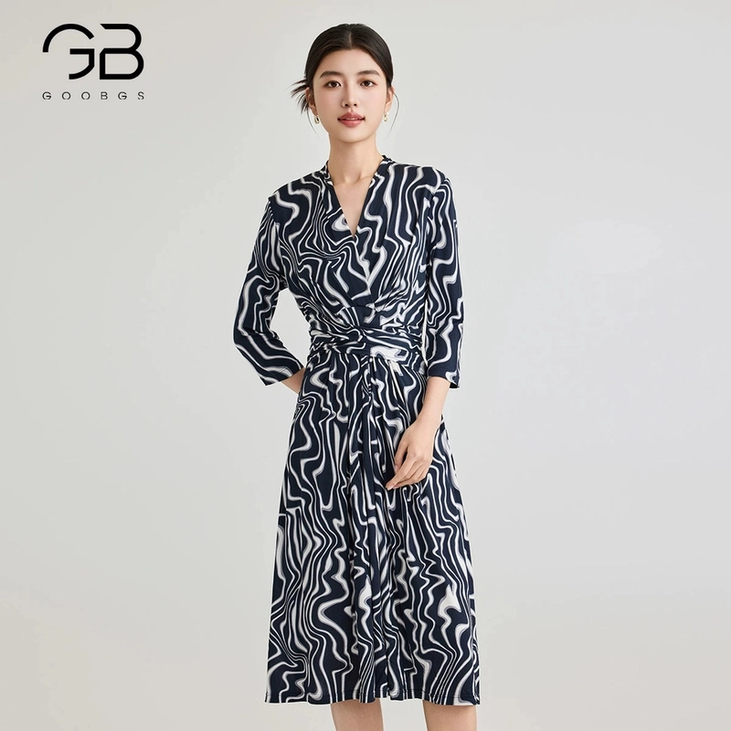 【丽姐甄选】谷邦GOOBGS 桑蚕丝连衣裙 G3244822