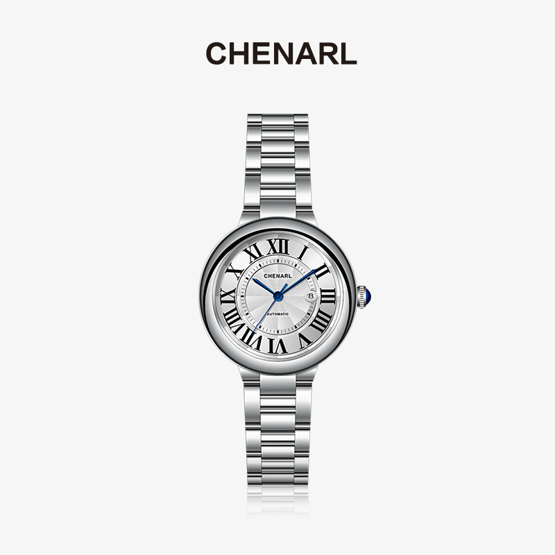 CHENARL正品/全新未使用/白面/蓝气球/33MM/女表/【一一补贴】