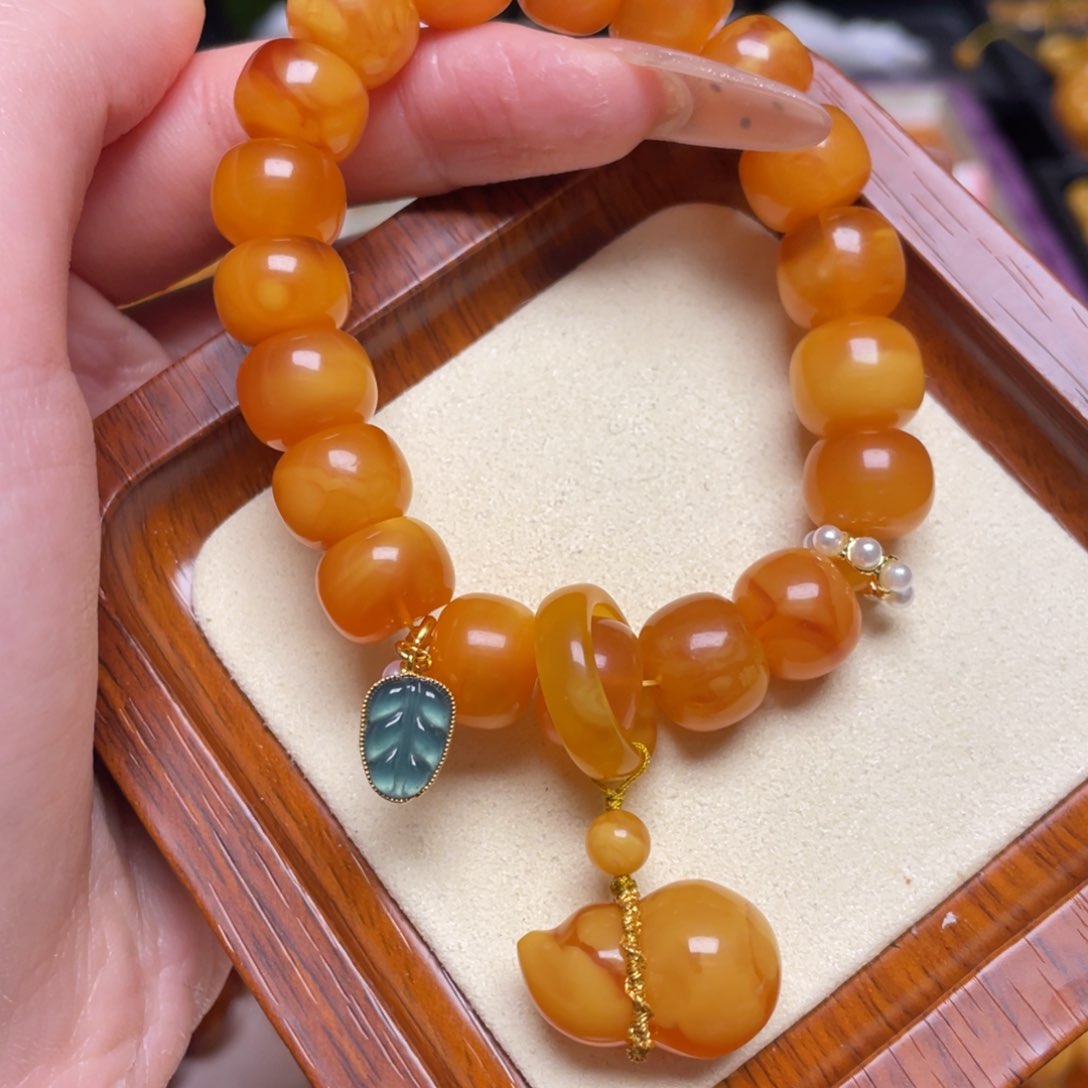 蜜蜡手链未镶嵌手串