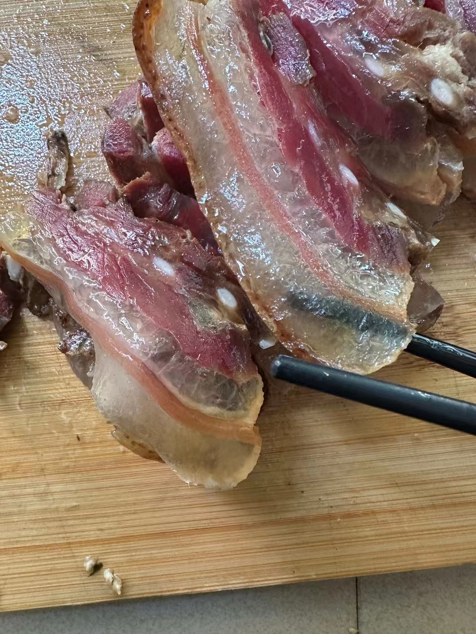 农村土猪腊肉按斤称重