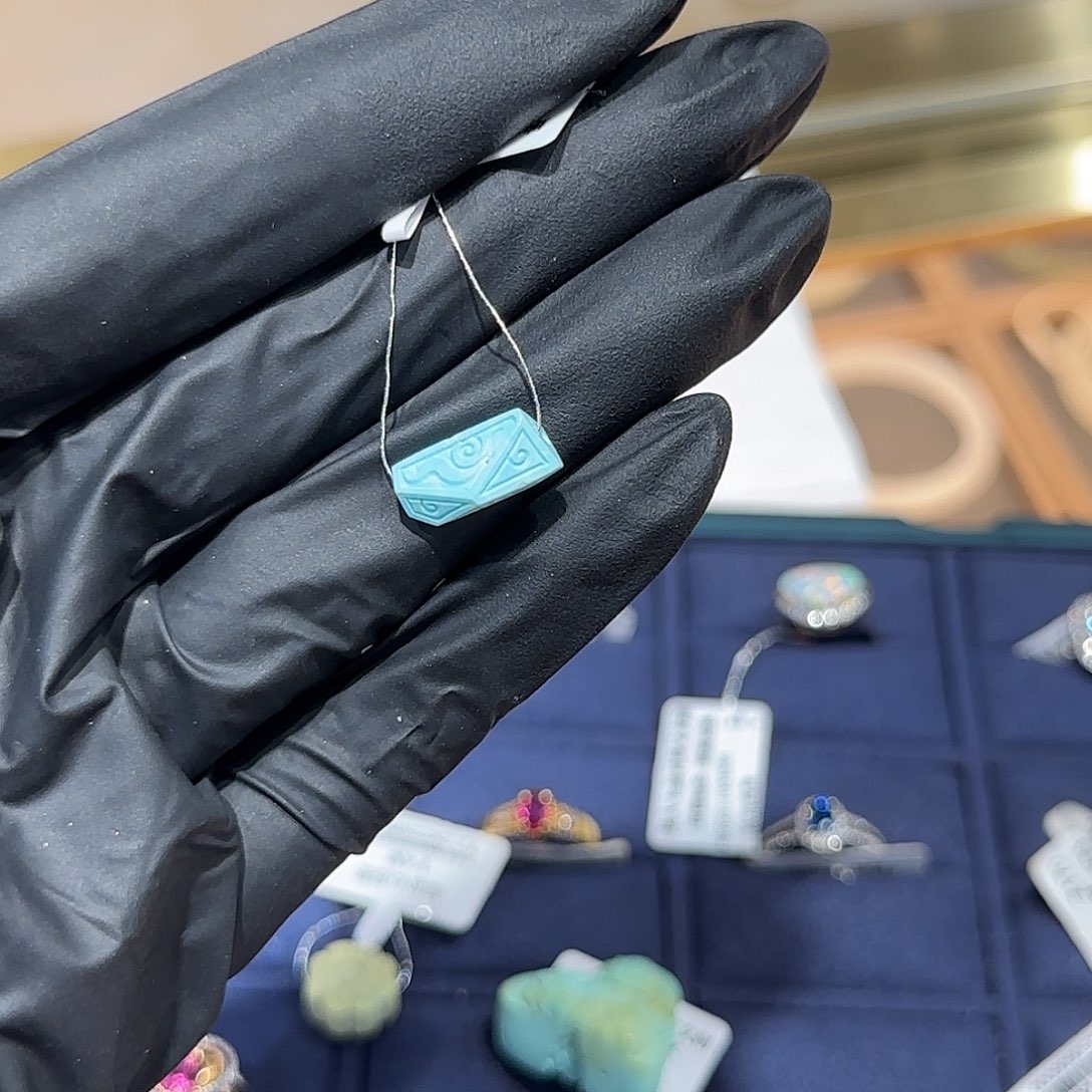 绿松石未镶嵌吊坠(不含链)绿松吊坠