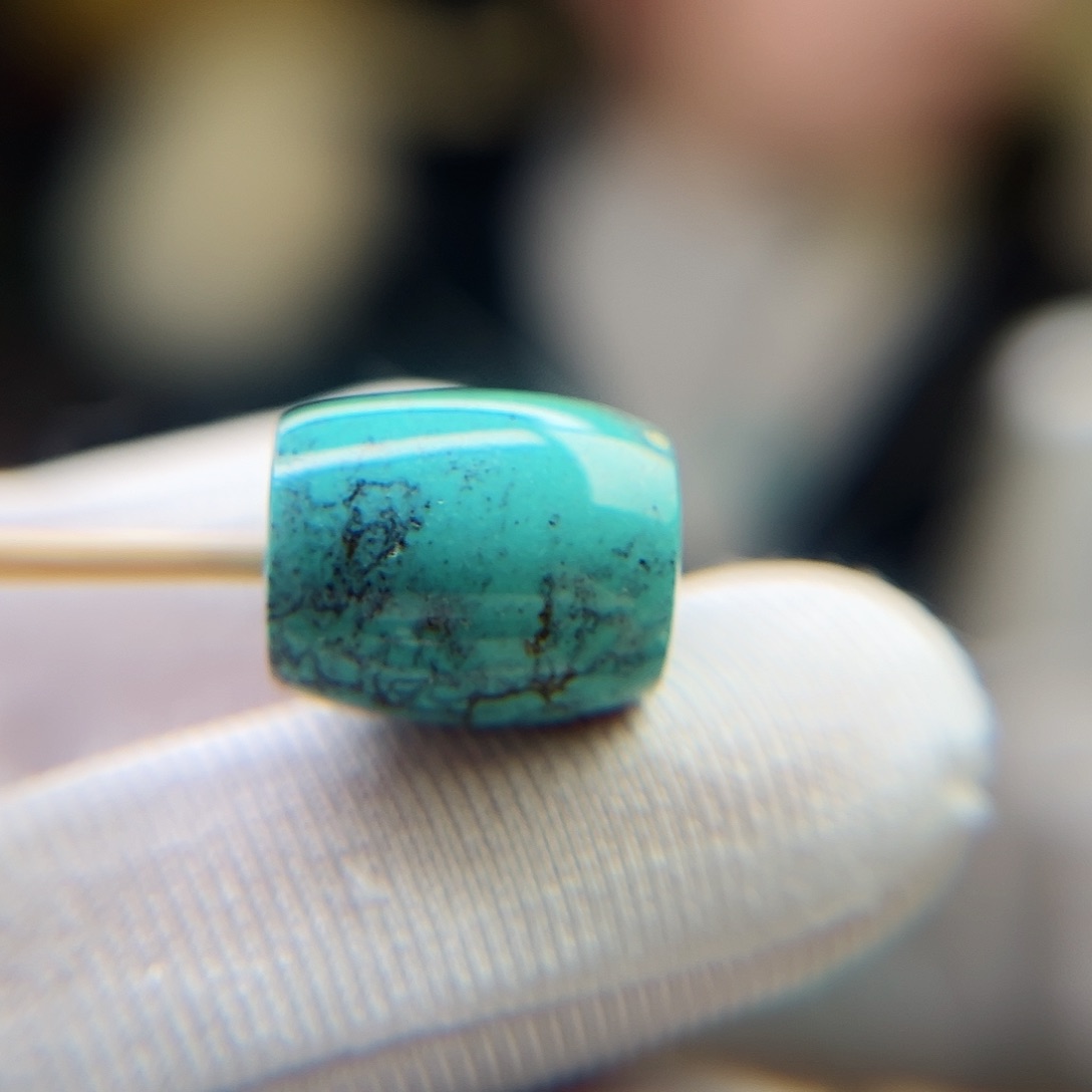 绿松石珠宝奇石未镶嵌12.2直径