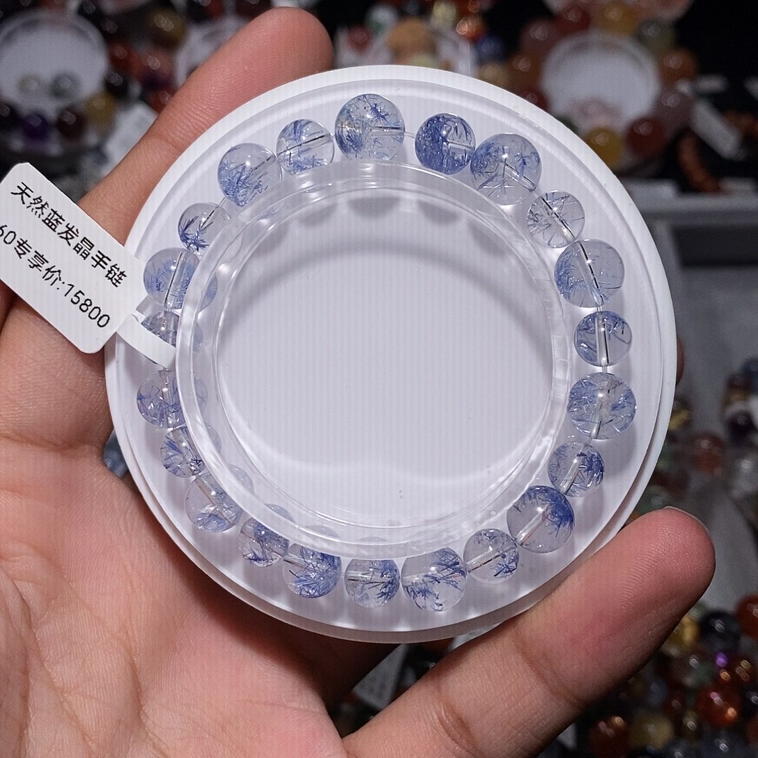 水晶手链未镶嵌蓝线
