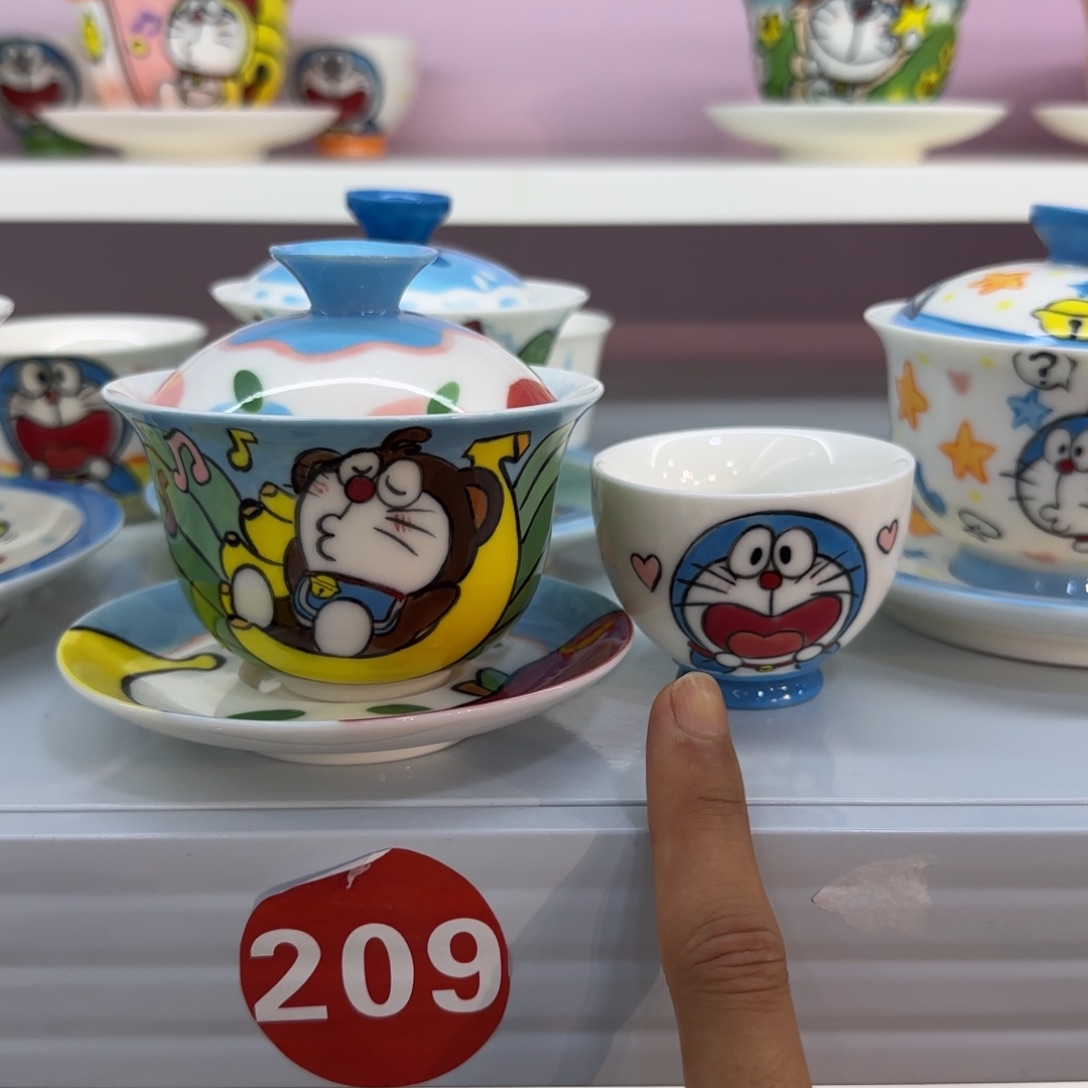 高温釉下彩纯手工手绘陶瓷