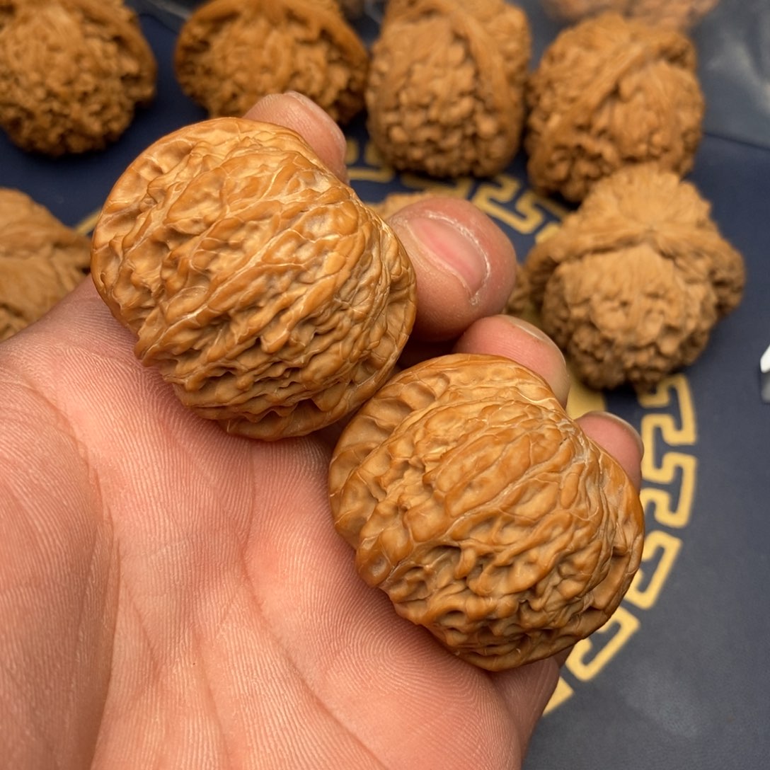 文玩核桃把件41磨盘