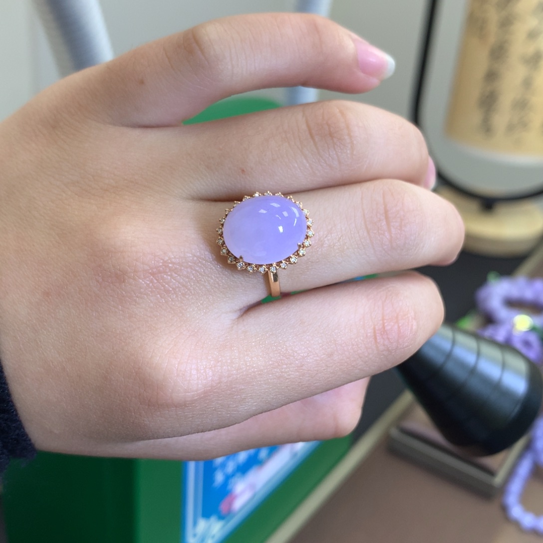 翡翠颈饰18K金镶嵌七**橙翡翠