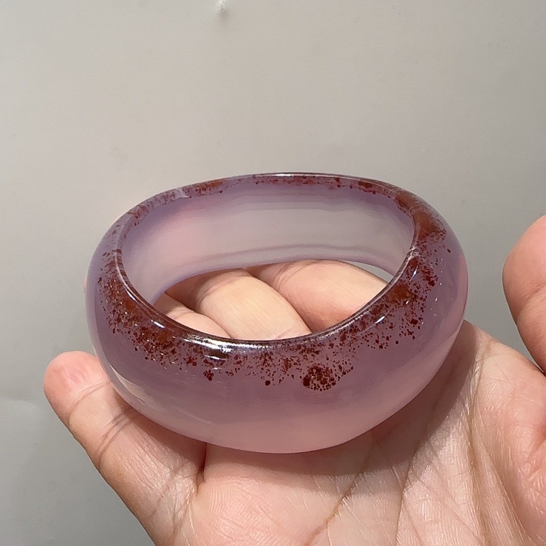 玛瑙/玉髓手镯未镶嵌月****^