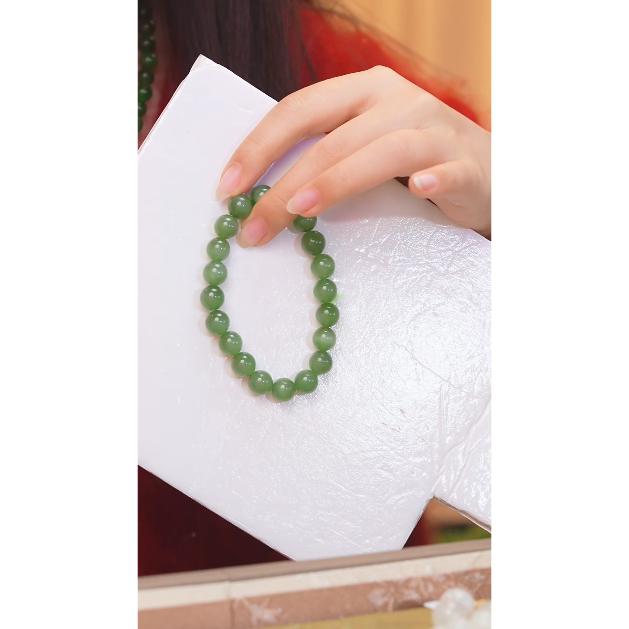 和田玉手串卡9 @@N7102