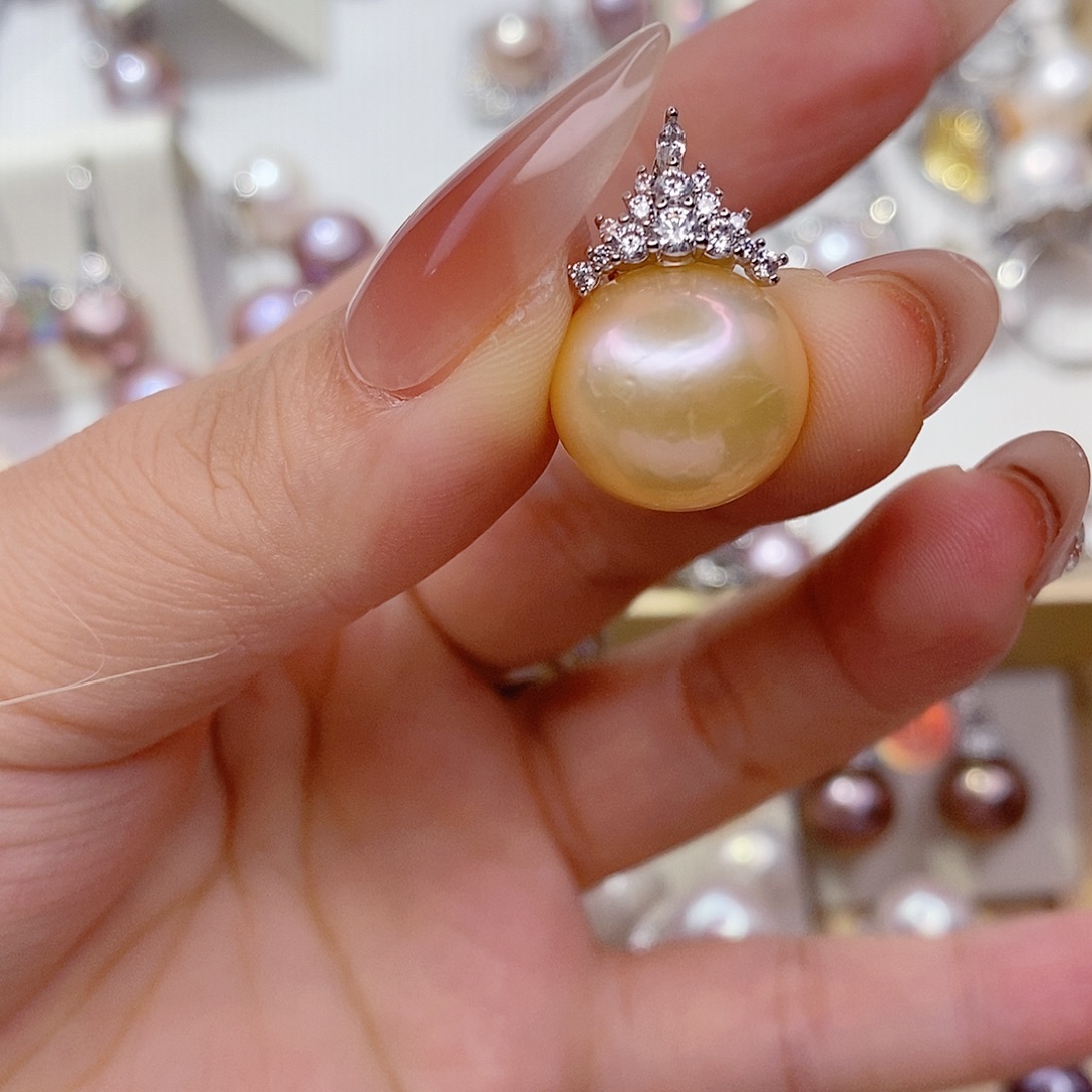 淡水珍珠未镶嵌吊坠(赠链)14➕