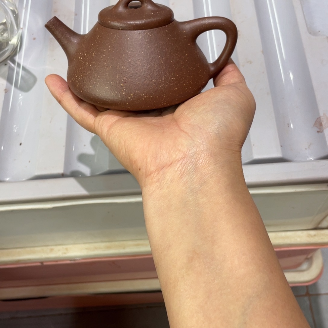 紫泥茶壶手工制作180cc