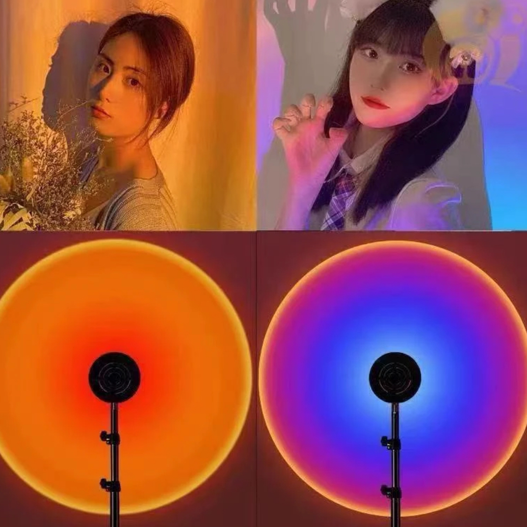 一米日落氛围灯拍照直播视频补光灯打光灯