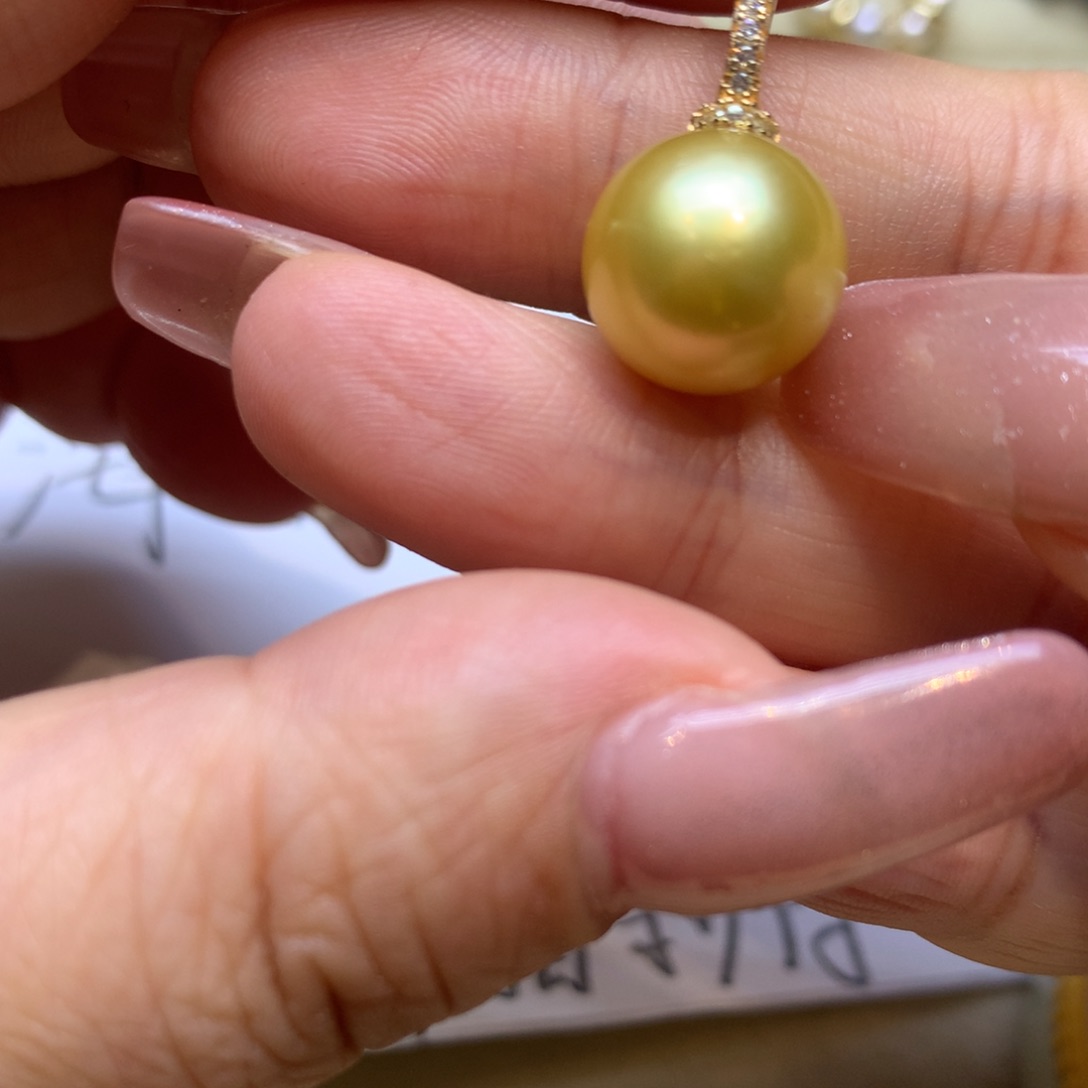 颈饰银S925镶嵌海水珍珠