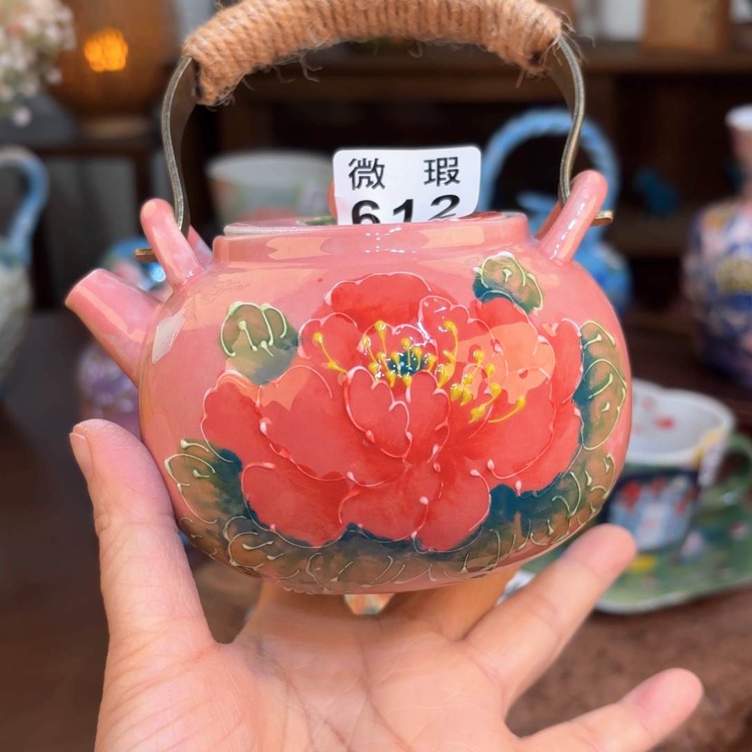 景德镇手绘高温釉下彩陶瓷茶具