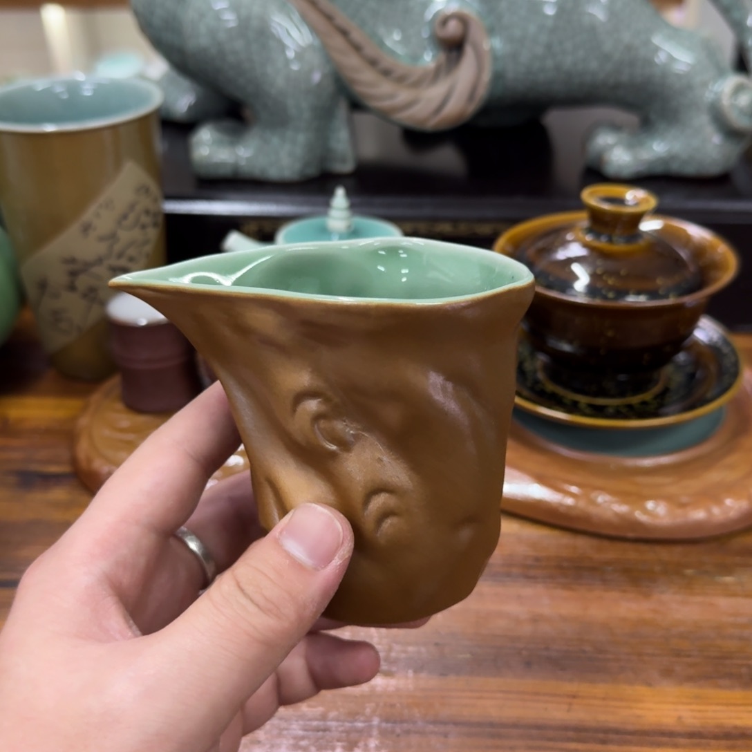 龙泉青瓷茶具微瑕7624
