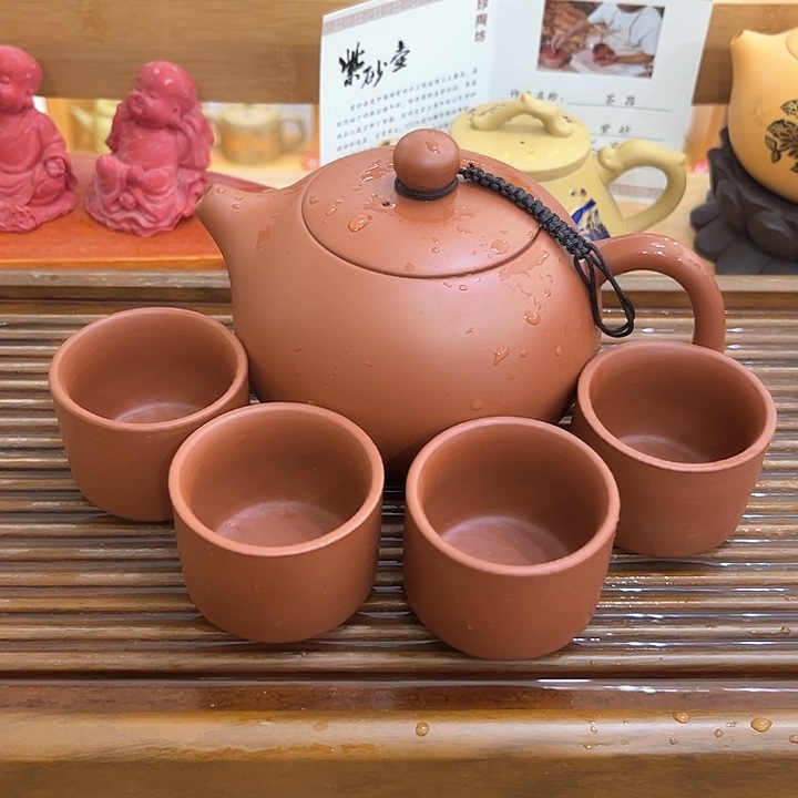 茶壶紫砂朱泥450毫升