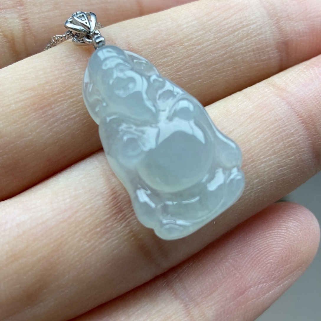 翡翠银S925镶嵌颈饰吊坠54