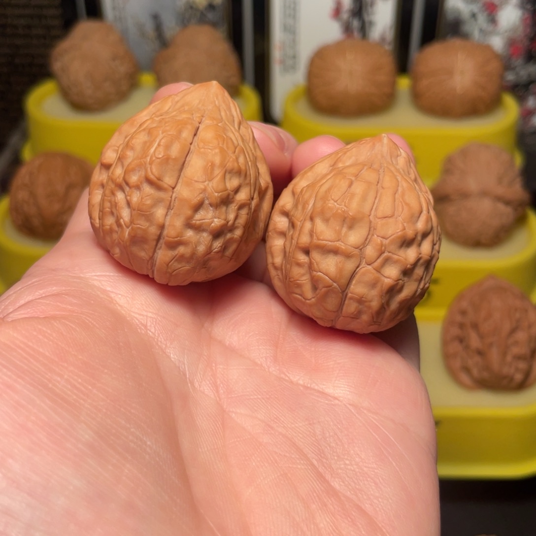 文玩核桃把件33尺龟甲纹核桃