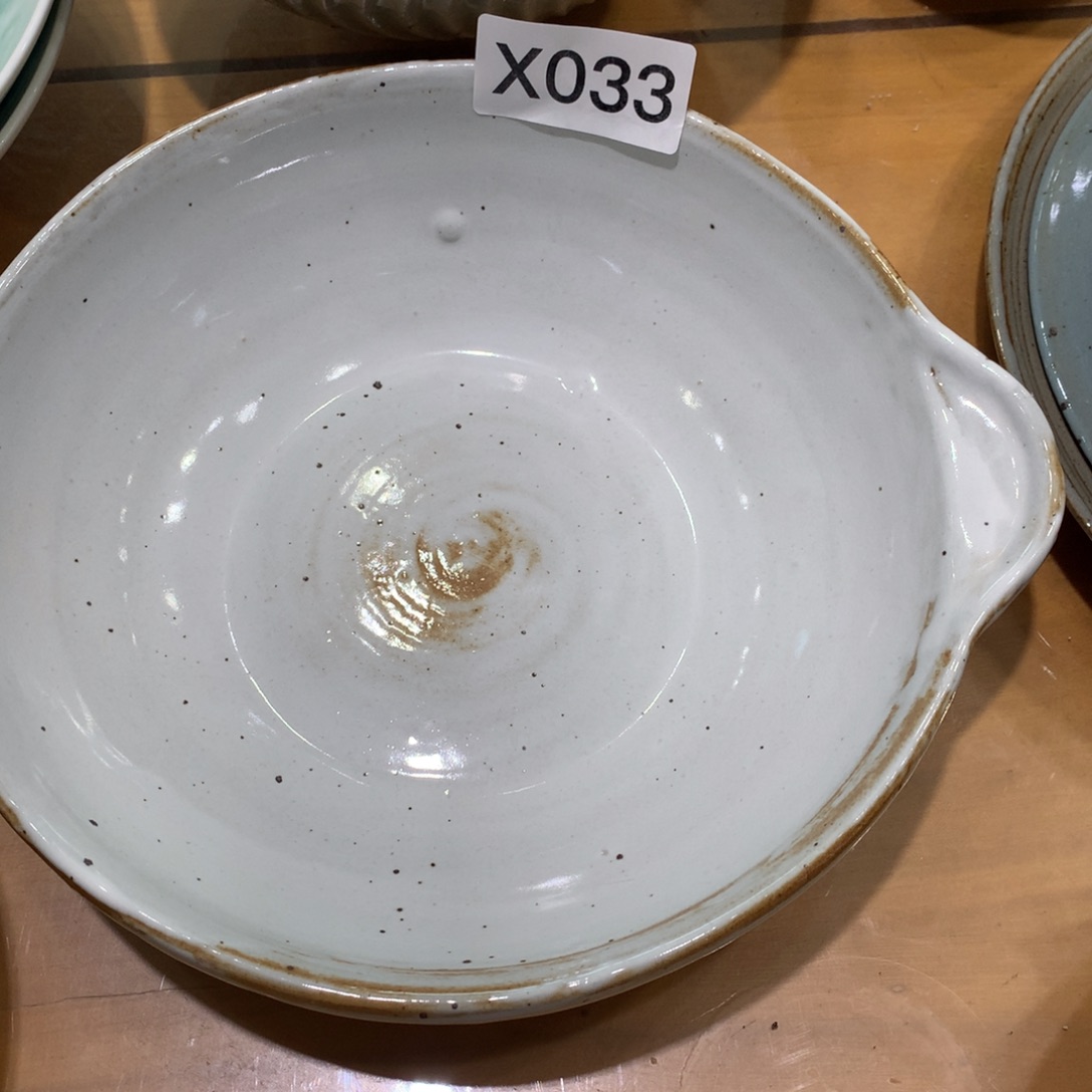 陶景德镇粗陶复古盘碗微瑕