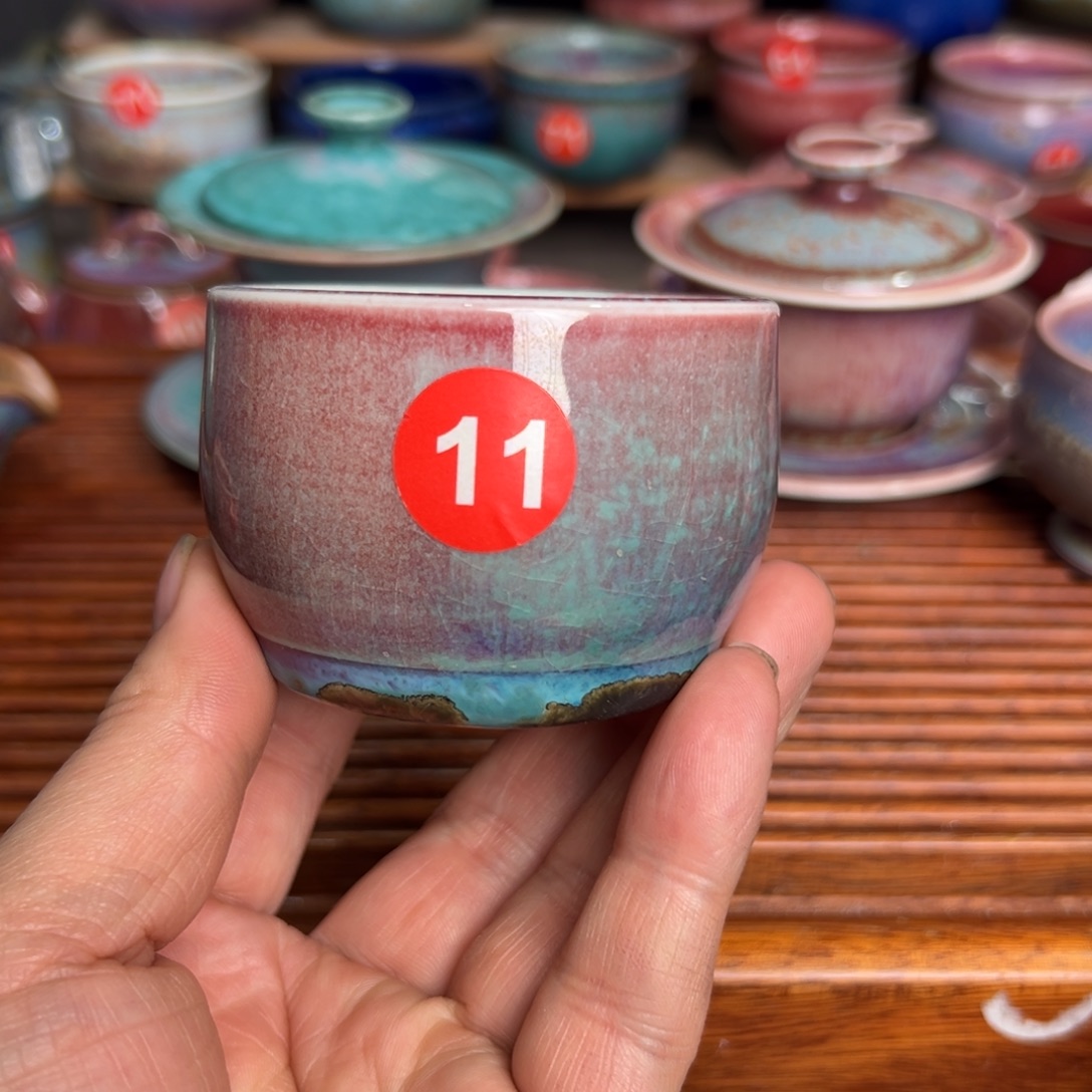 手工制作钧窑茶器