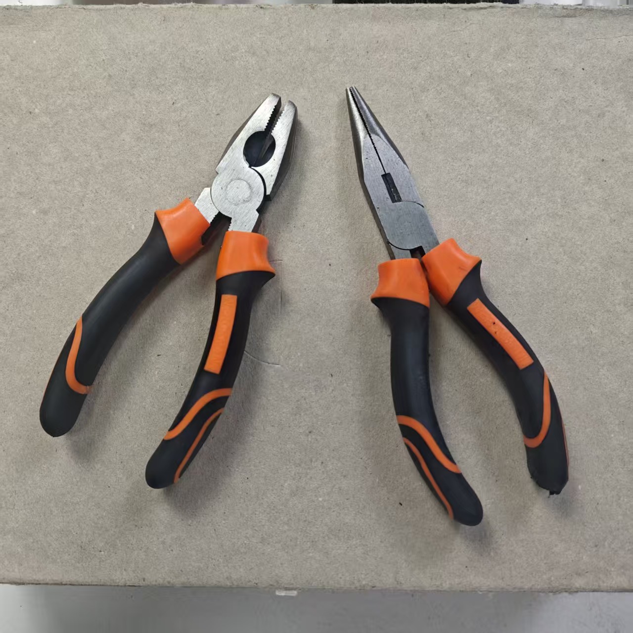 5寸家用老虎钳+尖嘴钳工具微瑕锈迹款