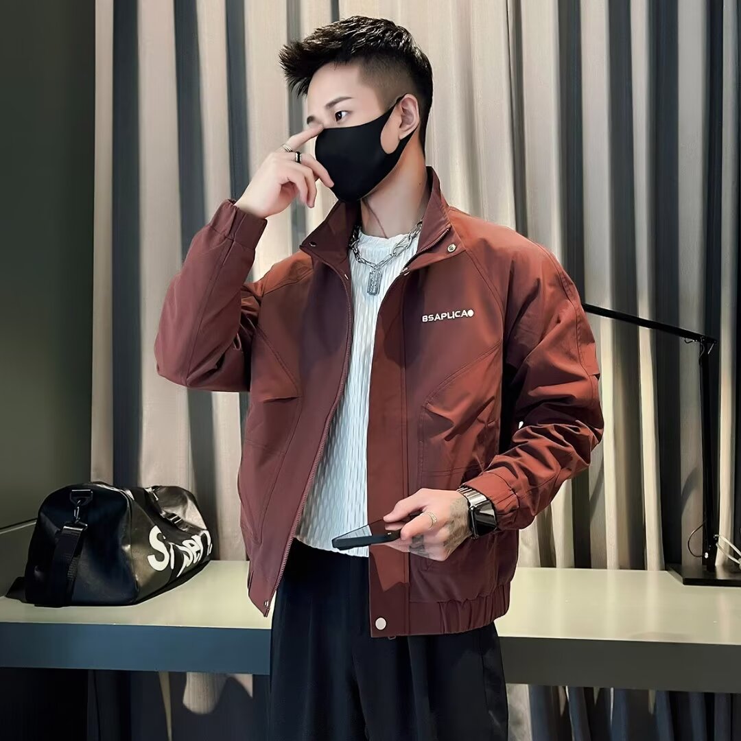 【现货+运费险】高端立领休闲外套男士春秋冬季2024新款高级感飞