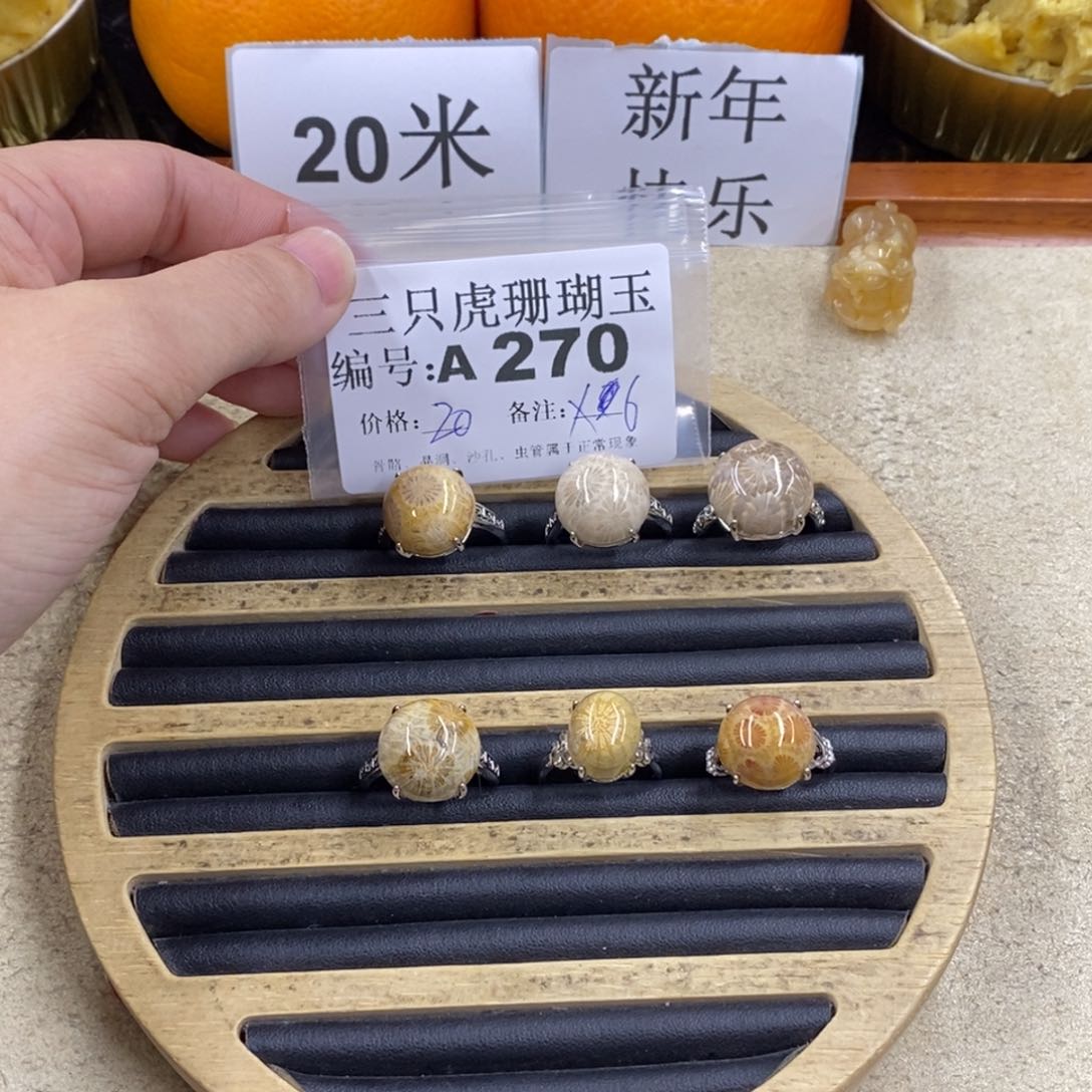 硅化珊瑚（珊瑚玉）1未镶嵌龙***里