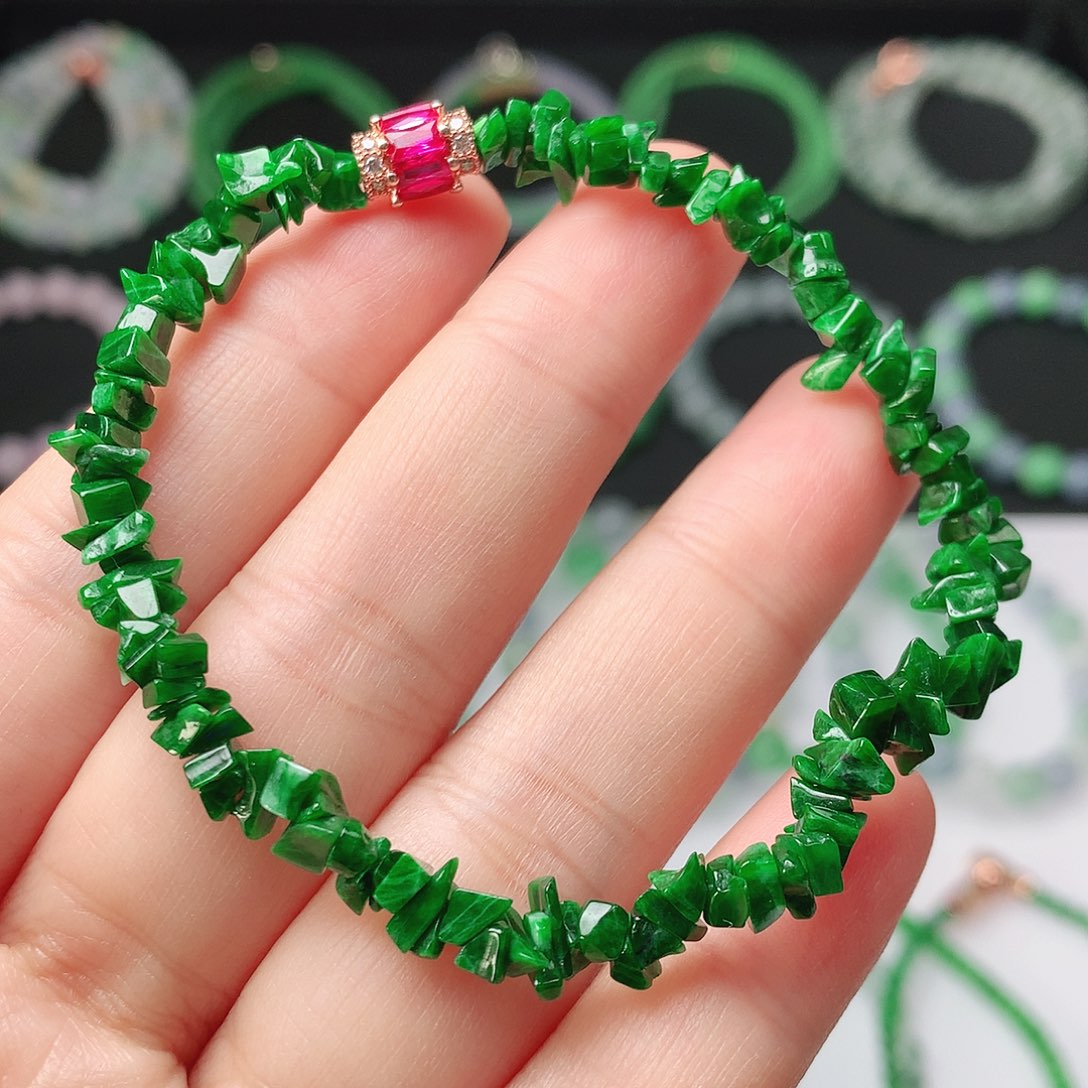 翡翠未镶嵌手链翡翠