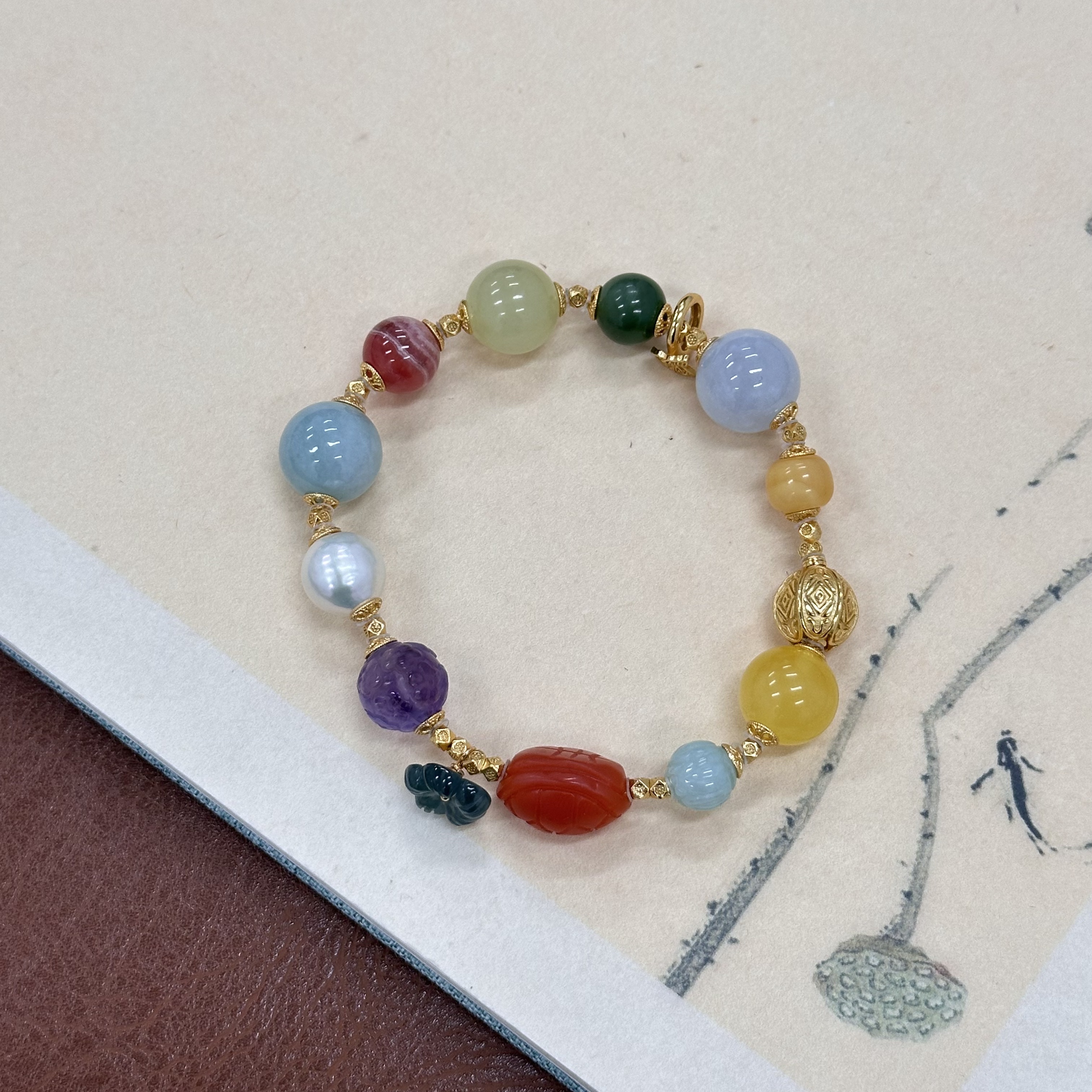 【不二】南红多宝手串（多样性发）