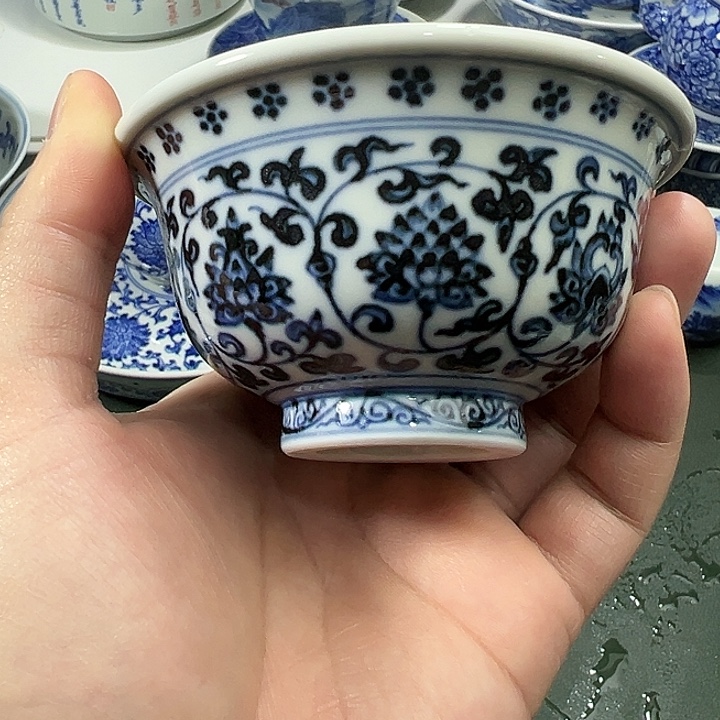 微瑕柴窑永乐压手鸳鸯