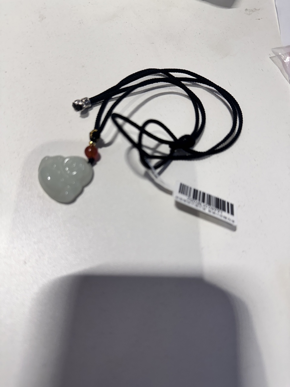 白色流水项链