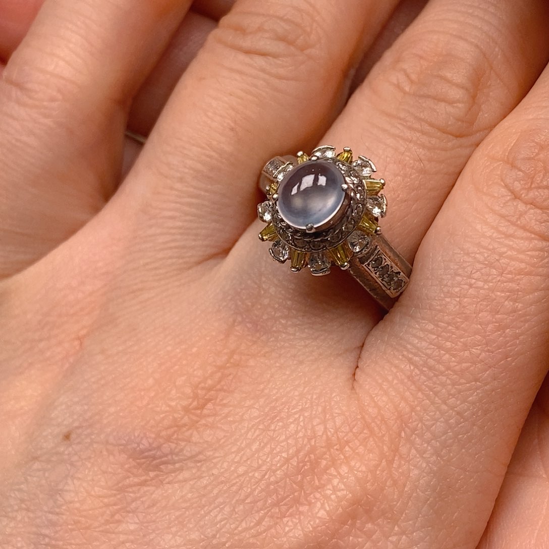 翡翠戒指未镶嵌翡翠蛋面