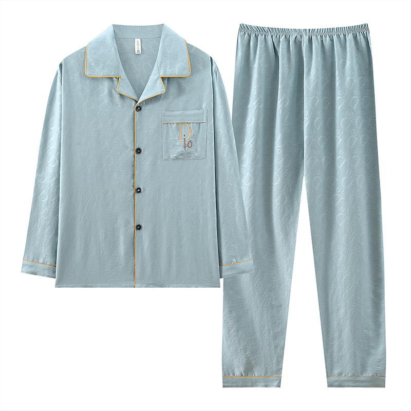 秋季夏季新款男士睡衣长袖长裤睡衣男款秋季睡衣可外穿男生睡衣
