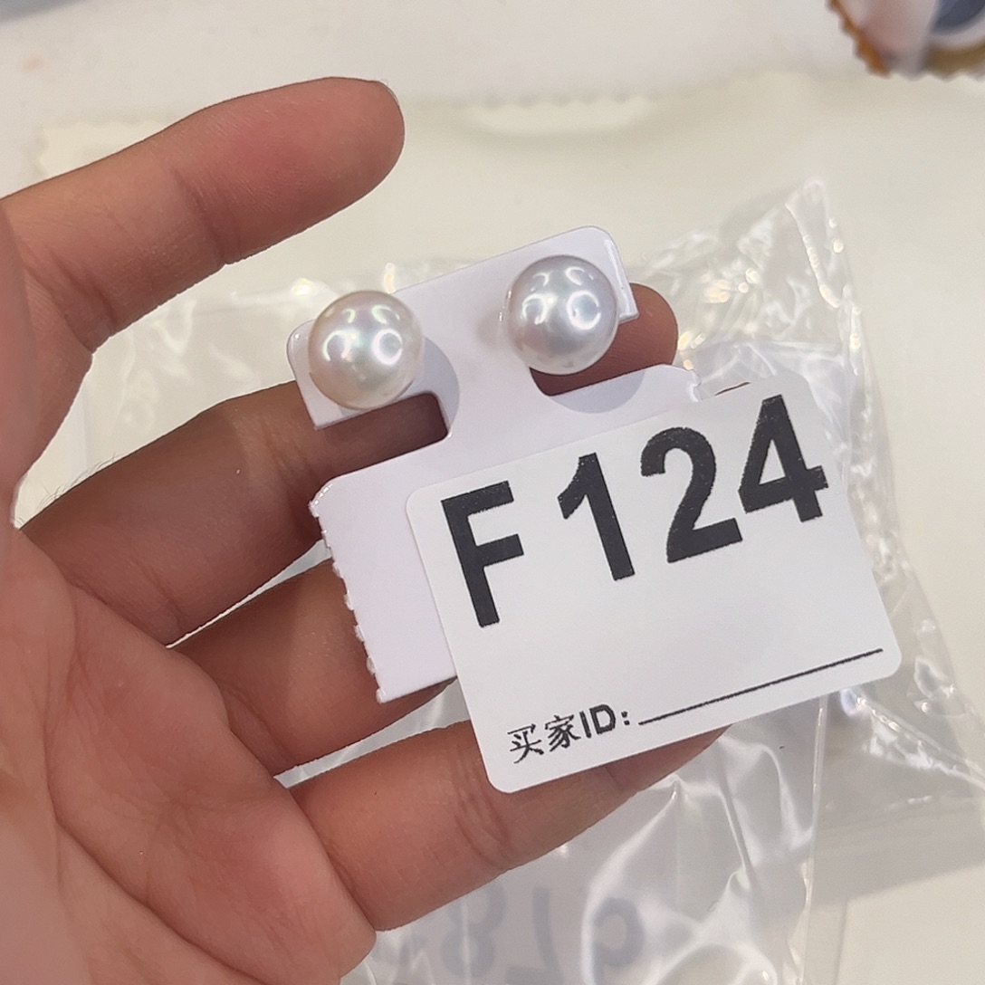 银S925镶嵌耳饰淡水珍珠