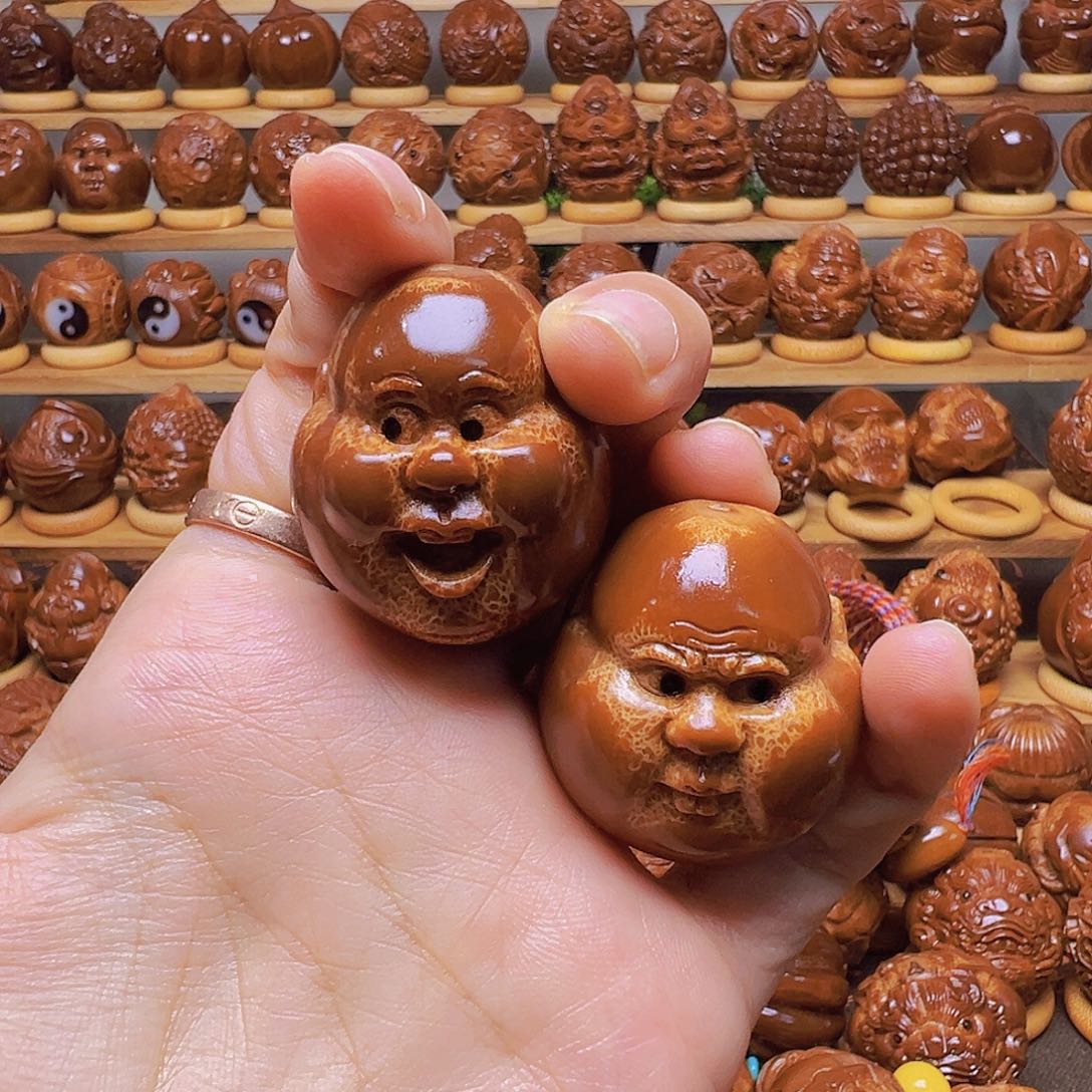 迷***丁橄榄核手串/手链呆呆一对