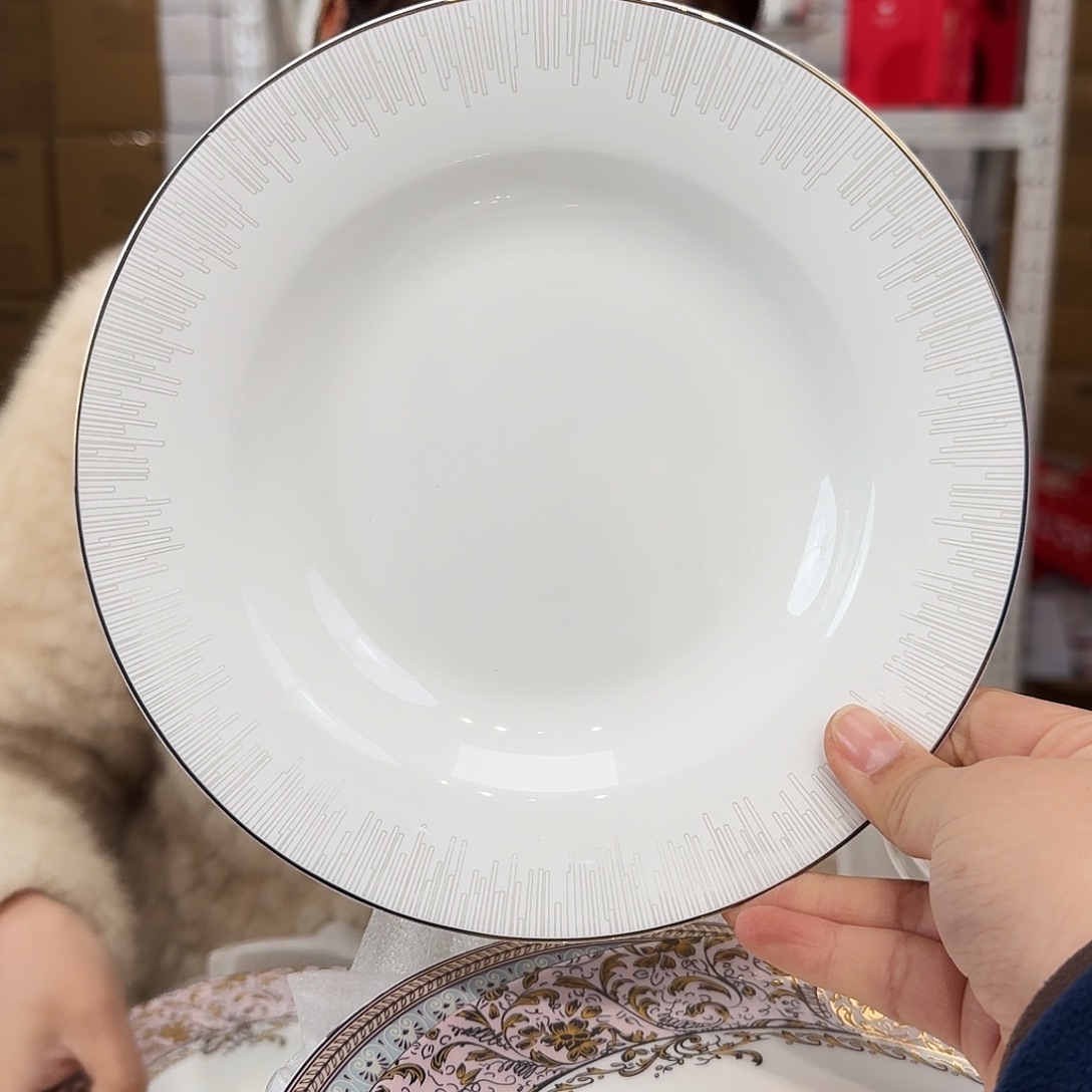 骨瓷高骨8英寸汤盘20*3.5cm一个