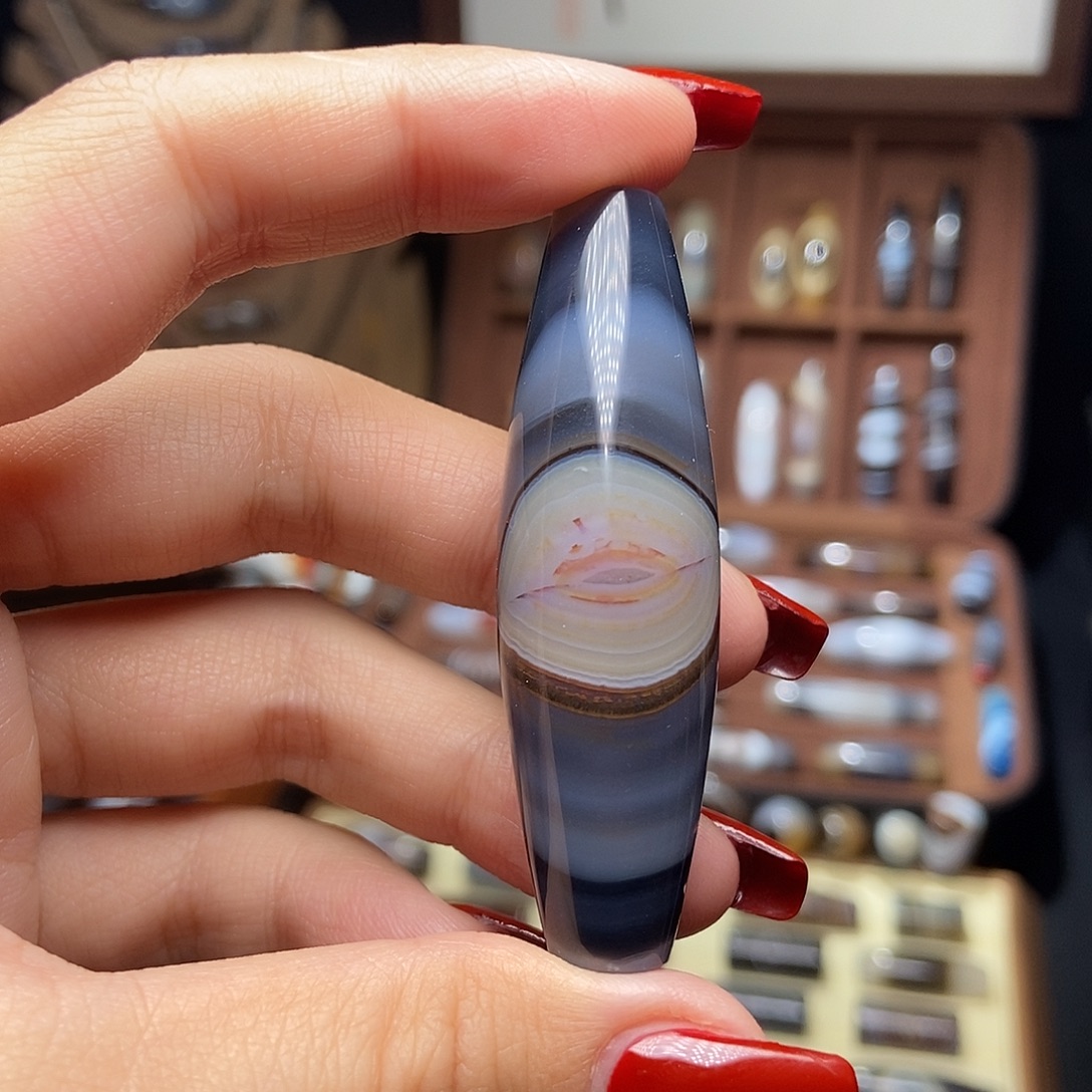 玛瑙/玉髓未镶嵌吊坠(赠链)