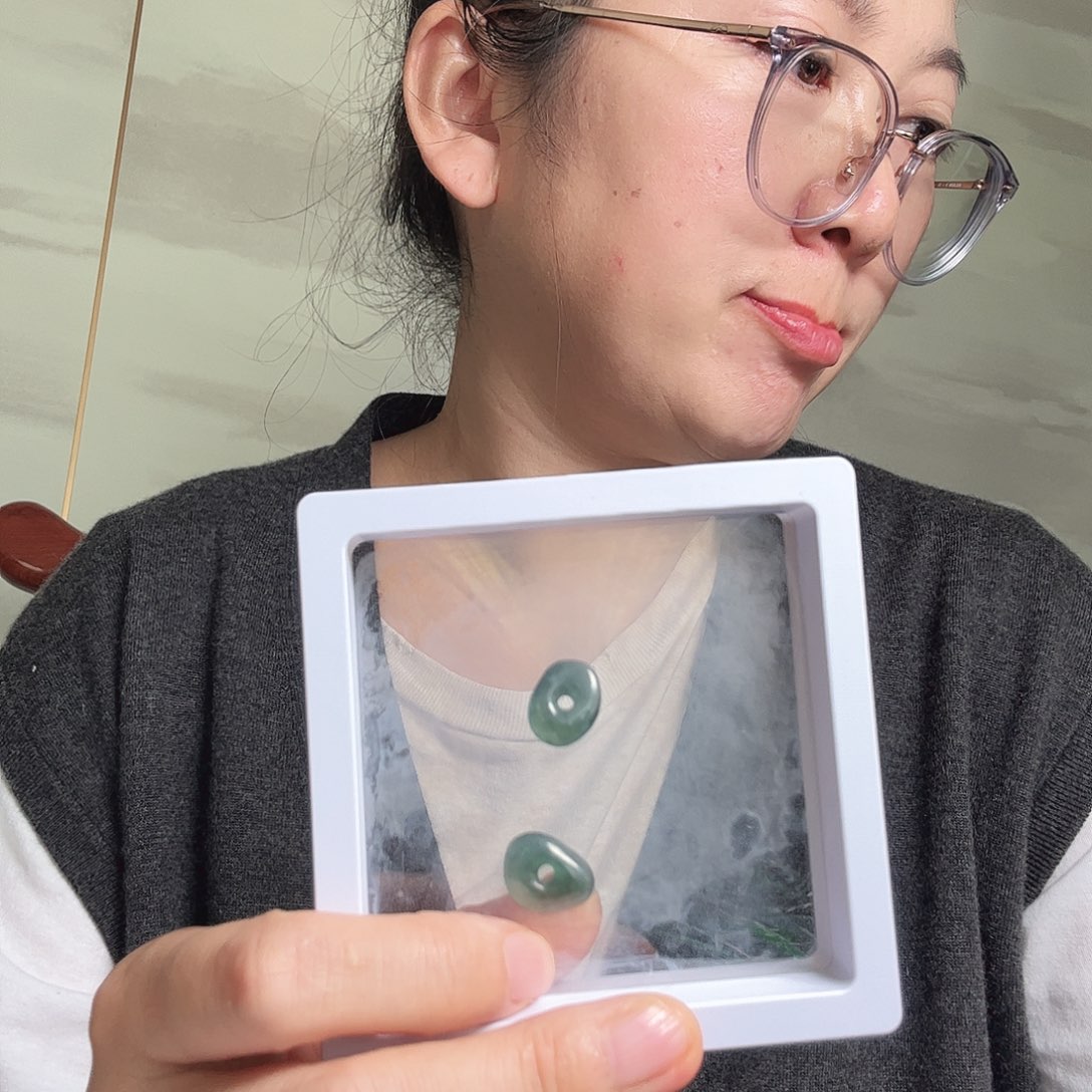 C***陈翡翠未镶嵌颈饰天然缅甸翡翠吊坠