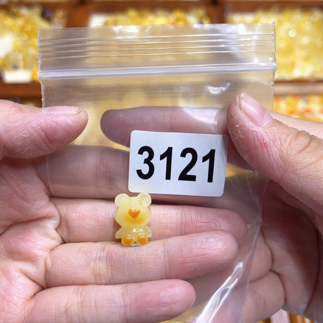 琥珀颈饰未镶嵌蜜蜡