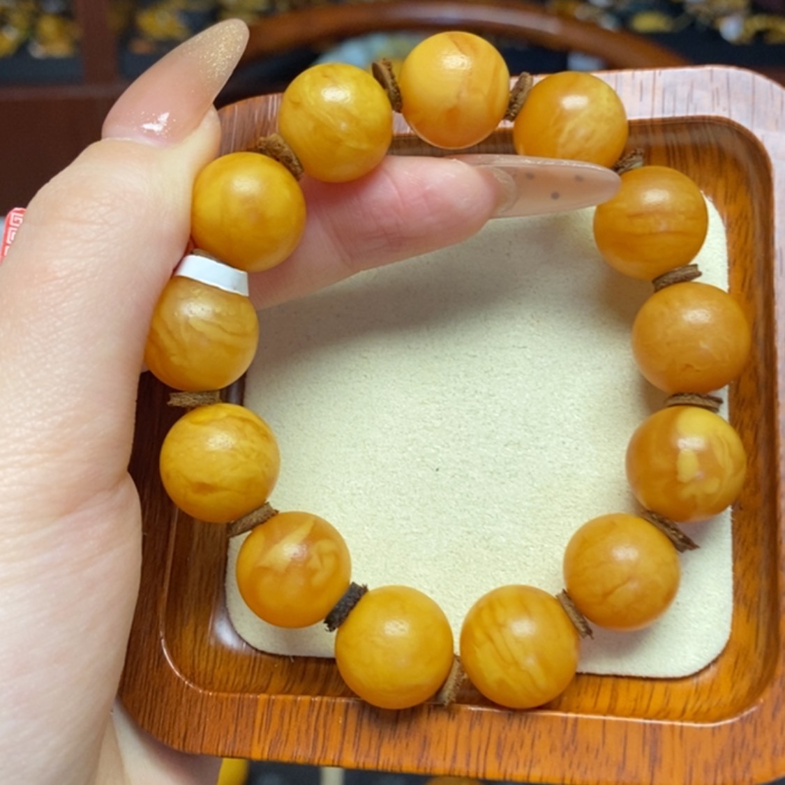 【闪购商品】蜜蜡手链未镶嵌手串
