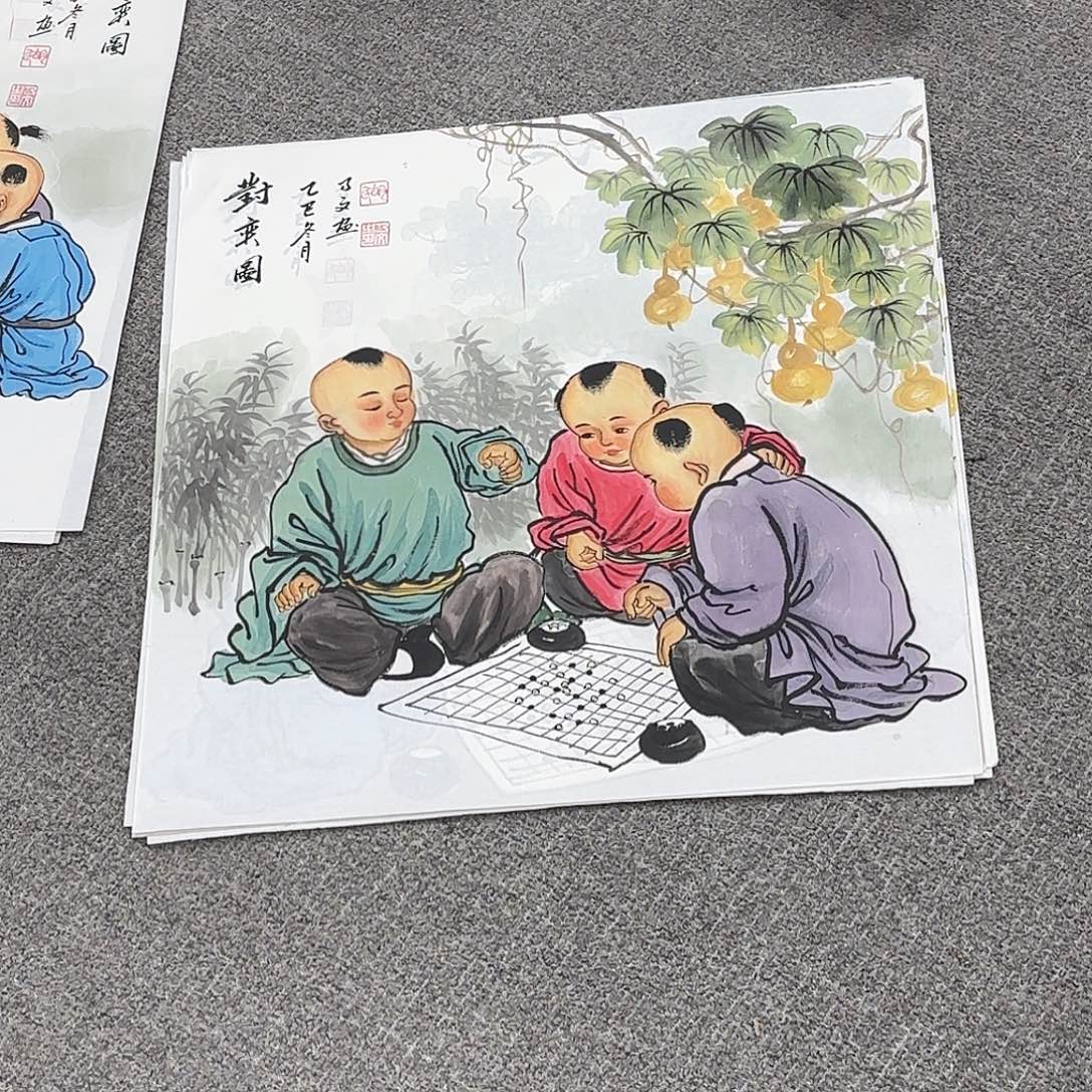 国画国画作品多次在国内外大展