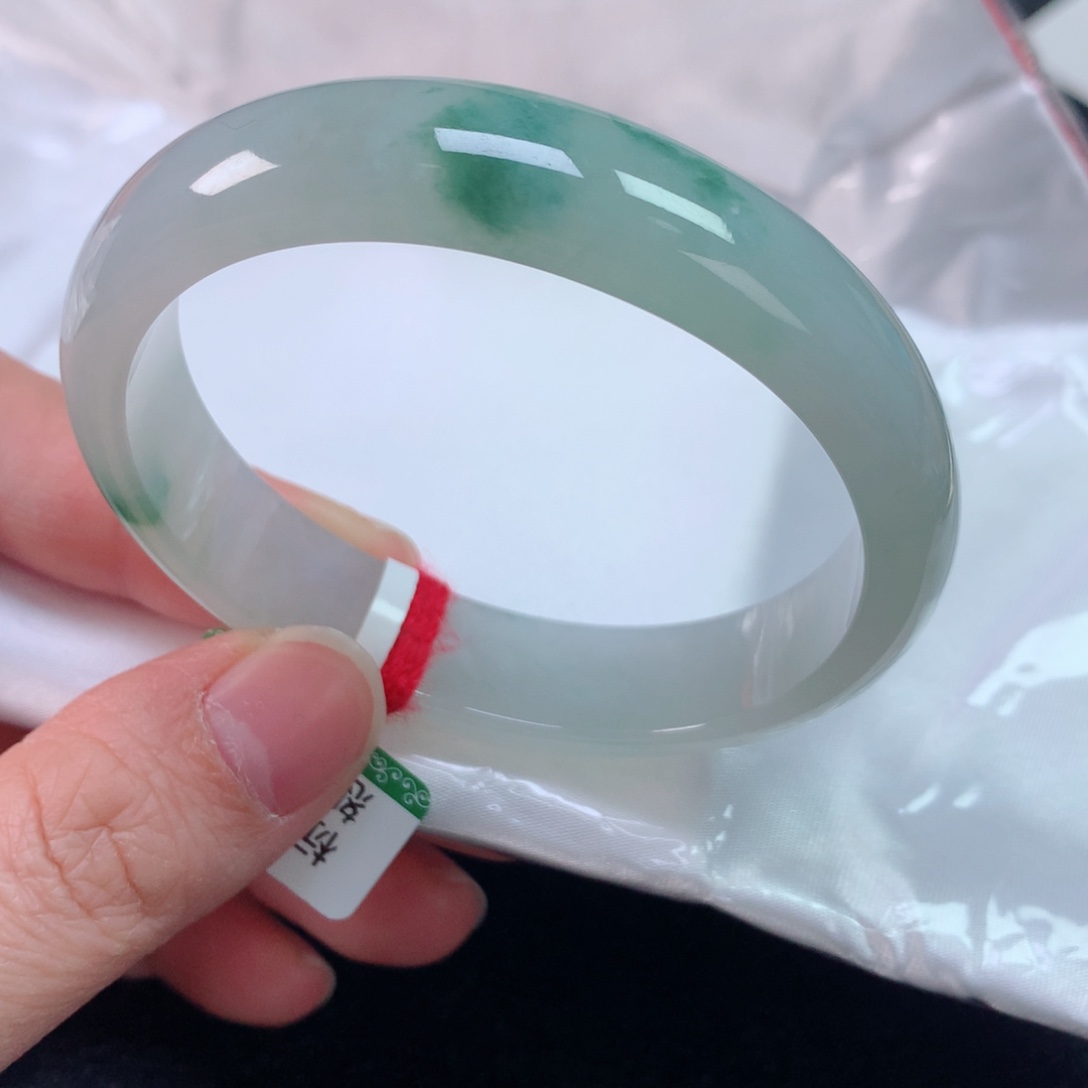 未镶嵌手镯翡翠缅甸天然翡翠手镯55贵妃