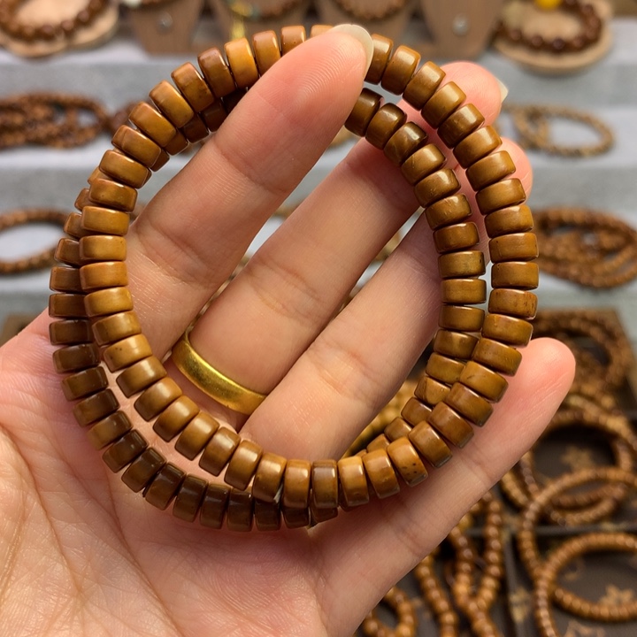 果皮天然库克精挑药片4*7双圈男女通用手串