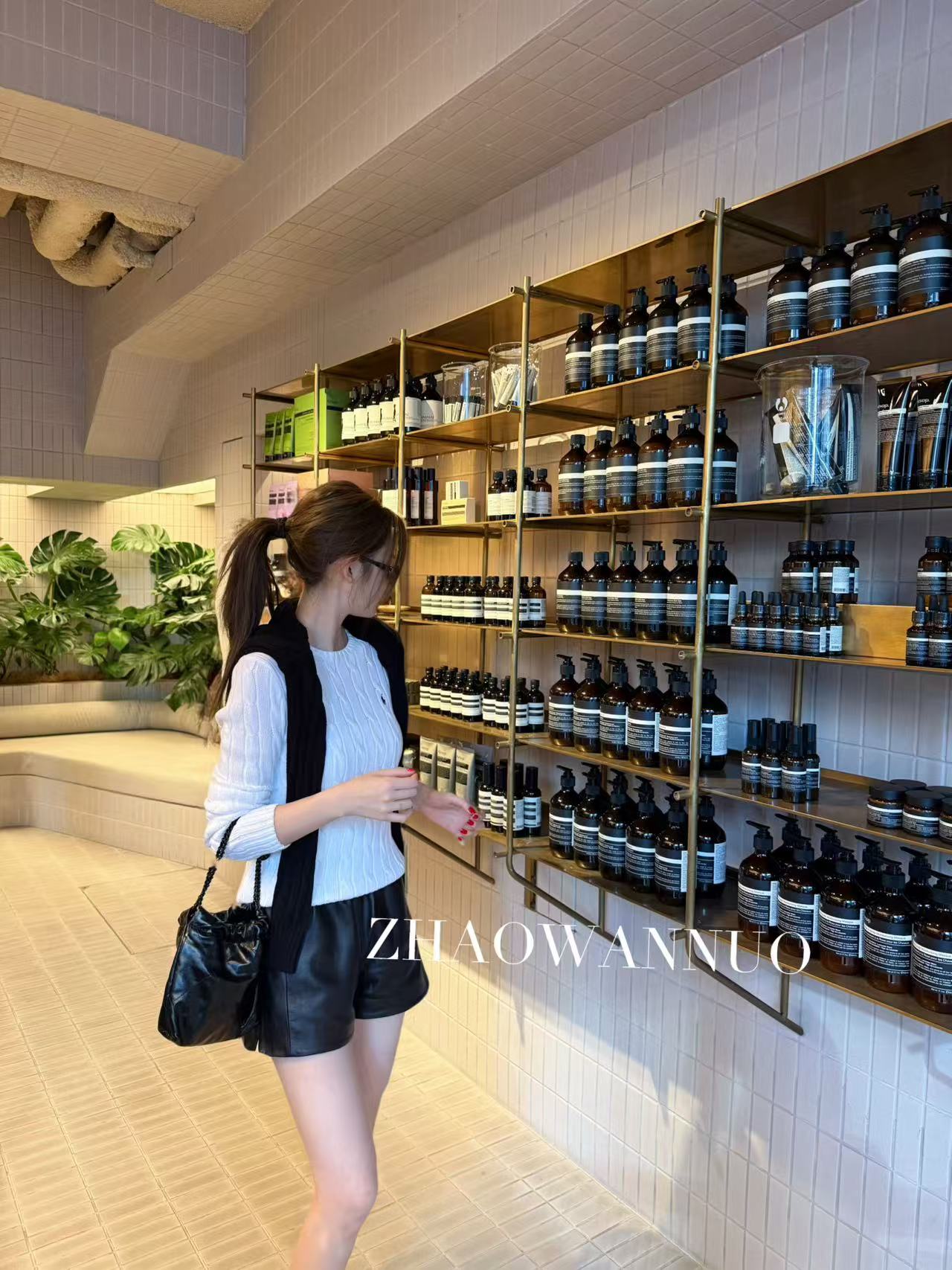 ZHAO WANNUO 丨 R*L【高圆圆同款】绞花编结棉针织长袖NC0885